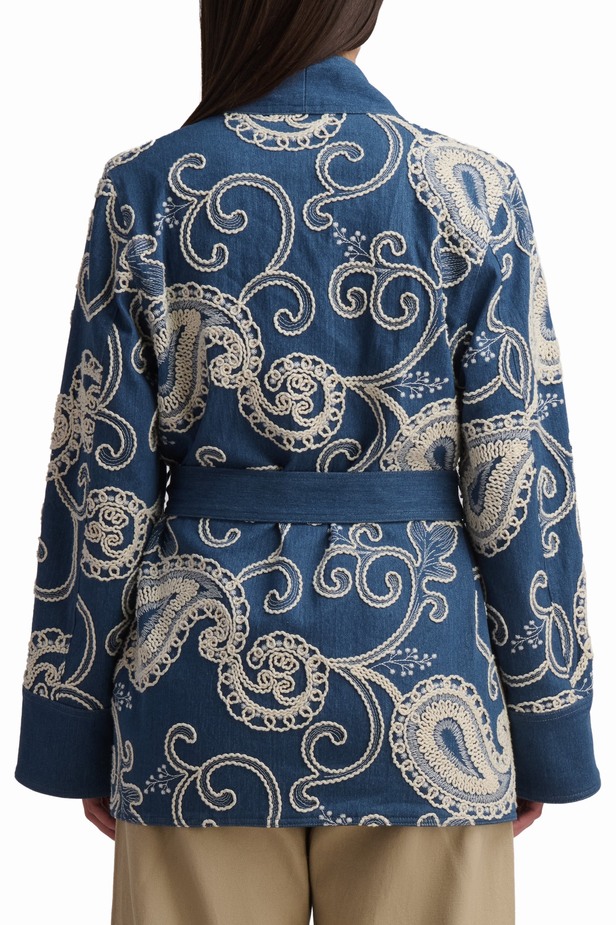 Heritage Print Open Cardigan