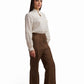 Cream Blouse with Metallic Dots
