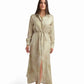 Elegant Drawstring-Waist Maxi Dress