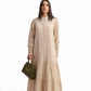 Beige Cutwork Maxi Dress