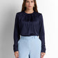 Tailored High-Waist Pants - Light Blue