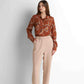 Tailored High-Waist Pants - Mocha