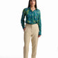 Royal Blue Straight-Leg Pants