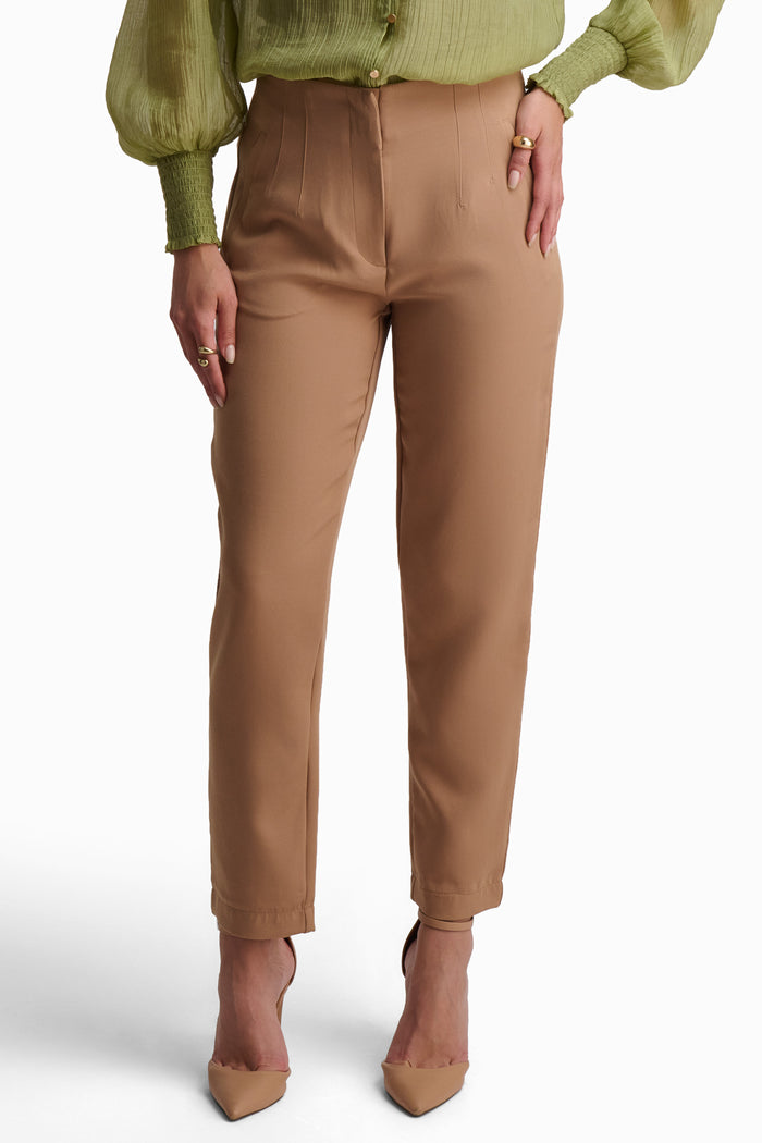 Royal Blue Straight-Leg Pants