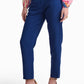 Royal Blue Straight-Leg Pants