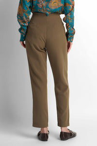 Straight-Leg Pants - Olive