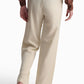 Beige Straight-Leg Pants