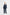 Navy High-Waisted Wide-Leg Trousers