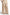Beige Wide-Leg Pleated Trousers