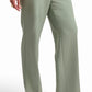 Light Green Straight-Leg Trousers