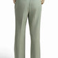 Light Green Straight-Leg Trousers