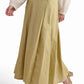 Embroidered Beige Maxi Skirt