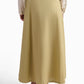 Embroidered Beige Maxi Skirt