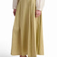 Embroidered Beige Maxi Skirt
