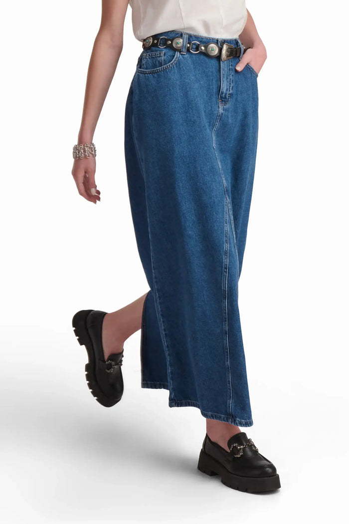 Denim Maxi Skirt