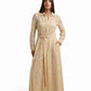 Lace Belted Maxi Dress