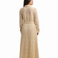 Lace Belted Maxi Dress