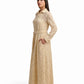 Lace Belted Maxi Dress