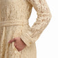 Lace Belted Maxi Dress