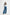 Classic Blue Wide-Leg Cotton Denim Jeans
