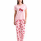 Women’s Pink Floral Pajama Set