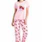 Women’s Pink Floral Pajama Set