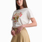 Golden Bloom Graphic T-Shirt