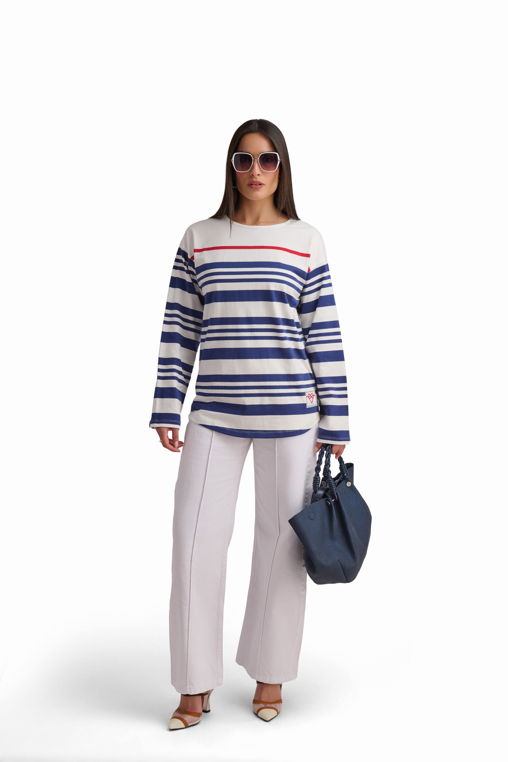 Striped Single Jersey Long-Sleeve T-Shirt