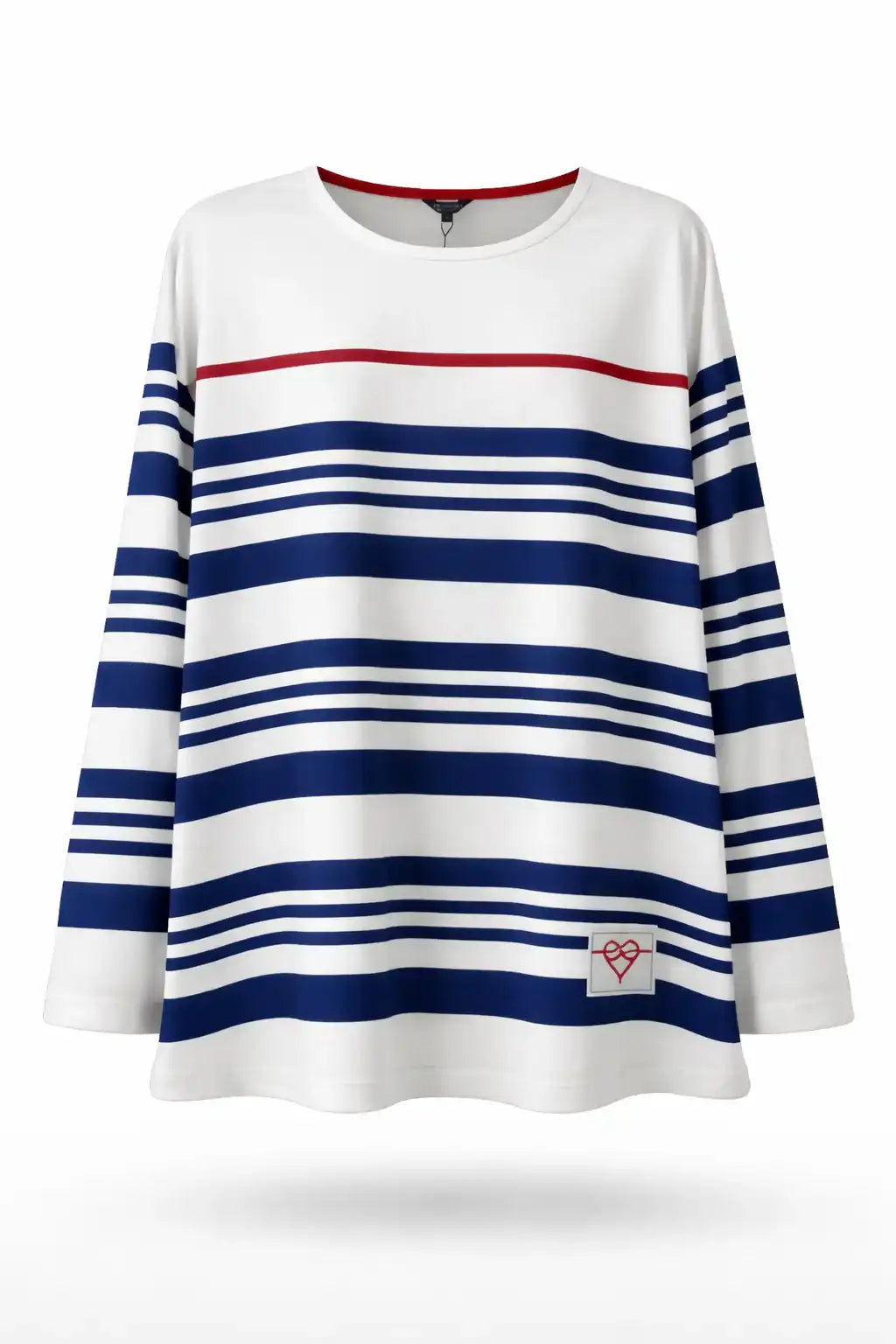 Striped Single Jersey Long-Sleeve T-Shirt