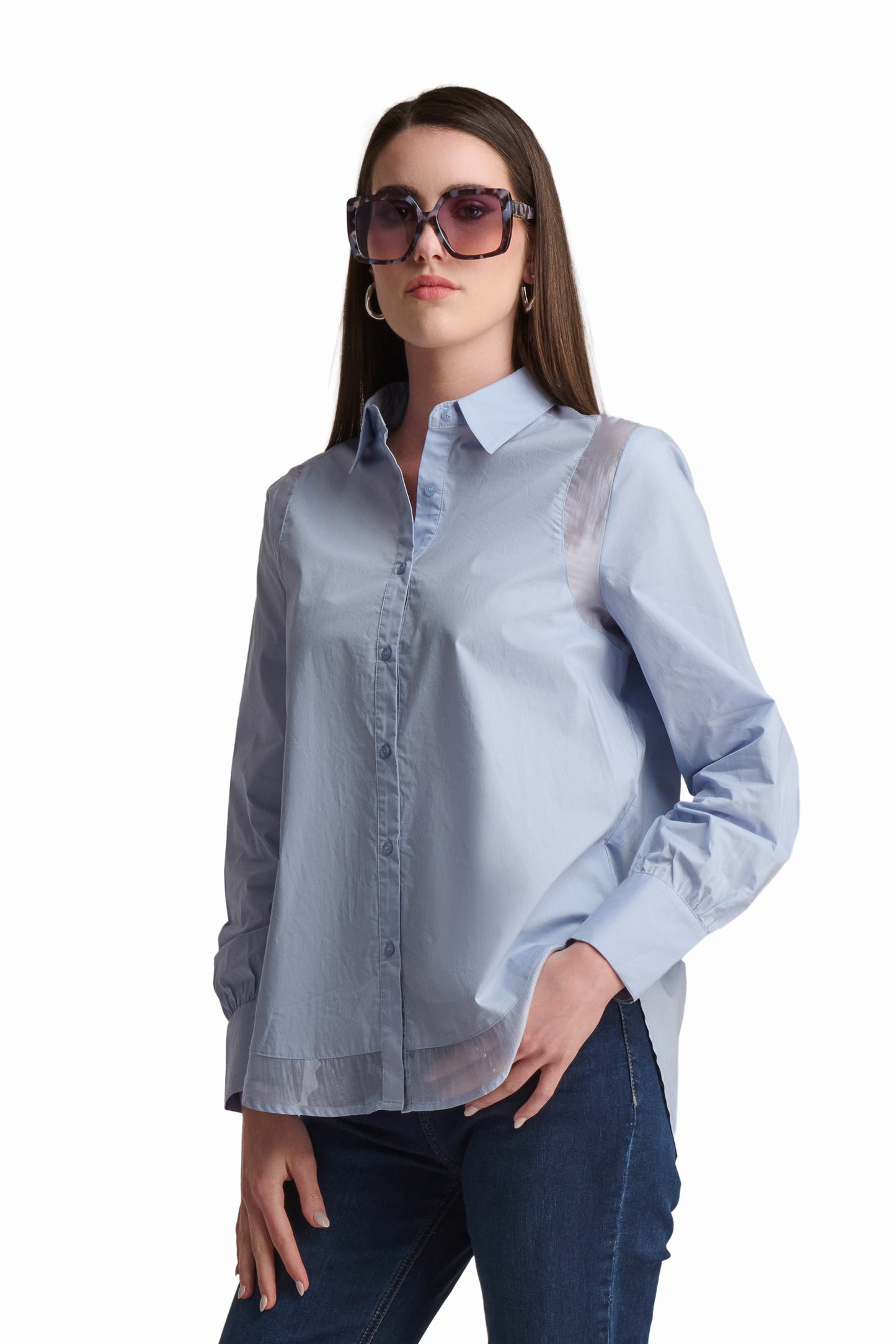 Blue Cotton Shirt