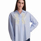 Embroidered Stripe Shirt