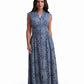 Azure Mosaic Maxi Dress