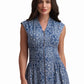 Azure Mosaic Maxi Dress