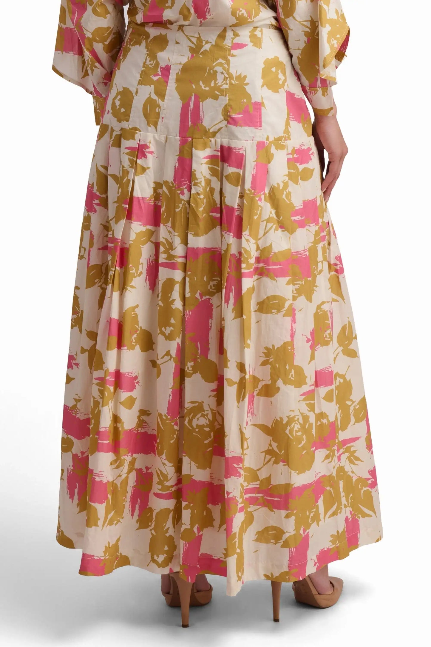 Golden Bloom Maxi Skirt