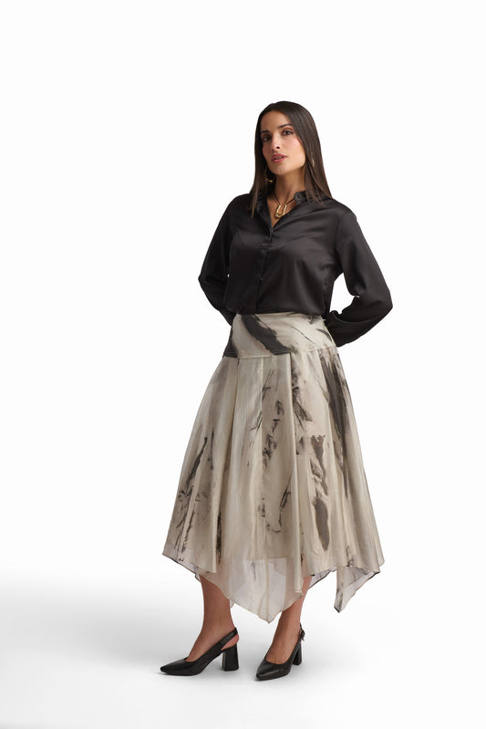 Asymmetrical Midi Skirt