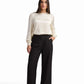 Black Trousers with Hem Detail