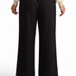 Black Trousers with Hem Detail
