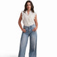 Crystal Wave Wide-Leg Jeans