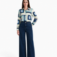 Dark Indigo Wide-Leg Denim Jeans