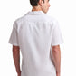 White Linen-Cotton Short-Sleeve Shirt