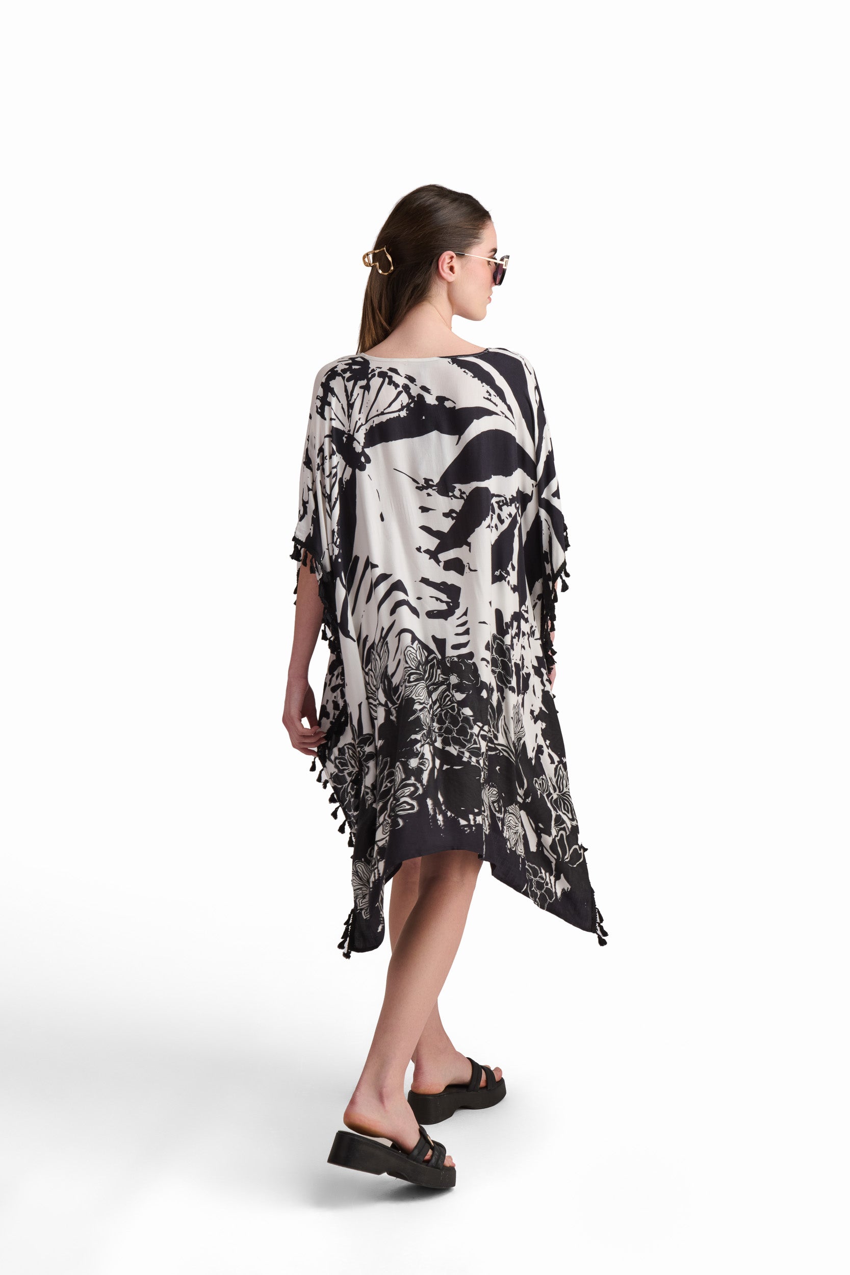 Printed Viscose Beach Cover-Up