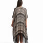Geometric Fringe Viscose Kimono