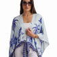 Tropical Palm Print Viscose Kimono