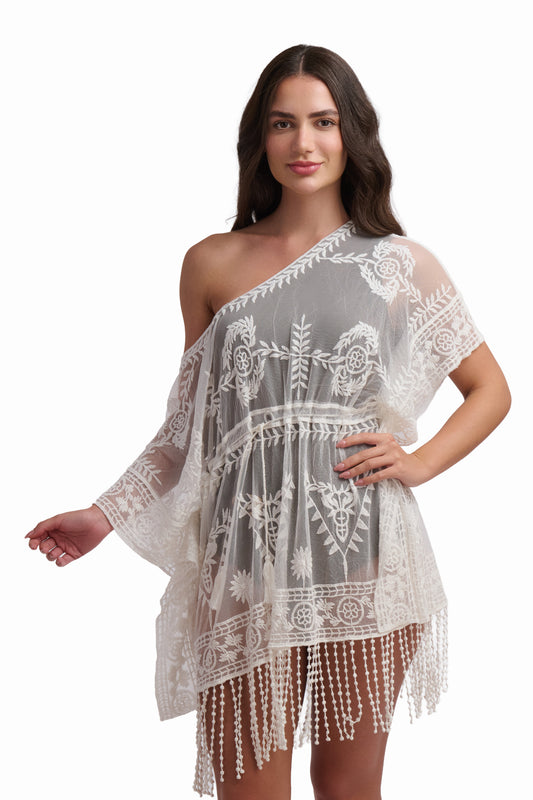 White Lace Beach Cover-Up