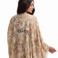 Beige Floral Kimono