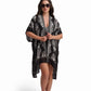 Black and White Printed Kimono