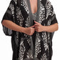 Black and White Printed Kimono