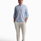 Blue Henley Long-Sleeve Tee