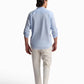 Blue Henley Long-Sleeve Tee