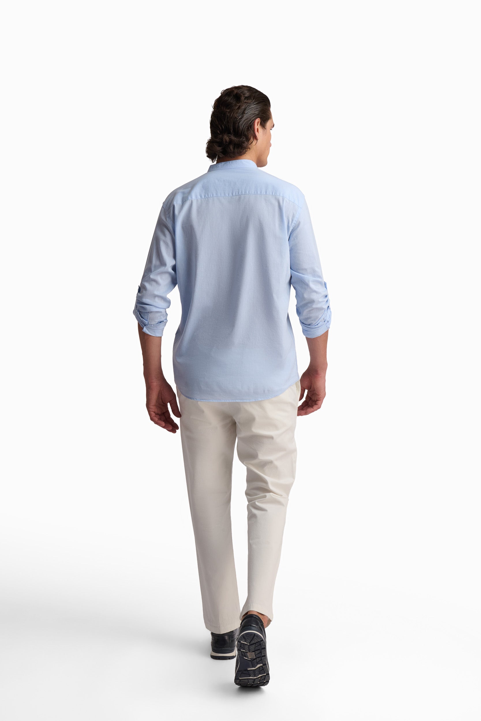 Sky Blue Henley Long-Sleeve Tee